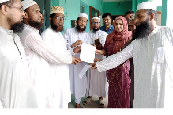 কালীগঞ্জে সরকারি বেতন-ভাতার দাবিতে মসজিদভিত্তিক শিক্ষক-কর্মচারীদের প্রধানমন্ত্রী বরাবর স্মারকলিপি প্রদান