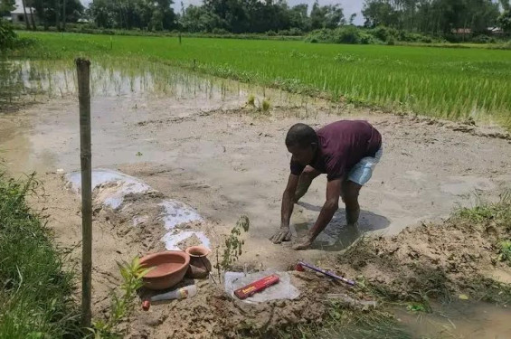 গাজীপুরে দাফনের জায়গা নিয়ে বিরোধ, বারান্দায় মেনোকার মরদেহ, শেষে মুক্তিযোদ্ধার জমিতে দাফন