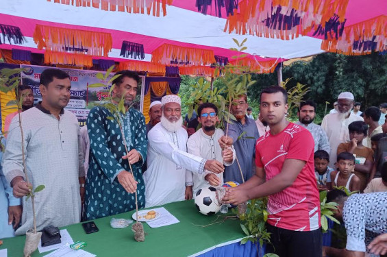 ঝিনাইদহে পরিবেশের ভারসাম্য রক্ষায় ১ হাজার গাছের চারা বিতরণ