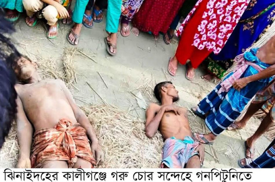 অজ্ঞাতপরিচয় ২৫০-৩০০ জনকে আসামি করে গণপিটুনিতে মৃত্যু ও গরু চুরির ঘটনায় কালীগঞ্জ থানায় পৃথক দুই মামলা