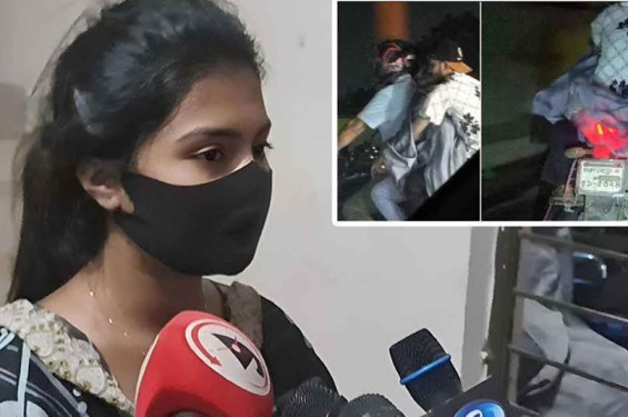 দুই তরুণের মাঝে তরুণী: ভাইরাল ছবির রহস্যের জট খুলতে থানায় হাজির