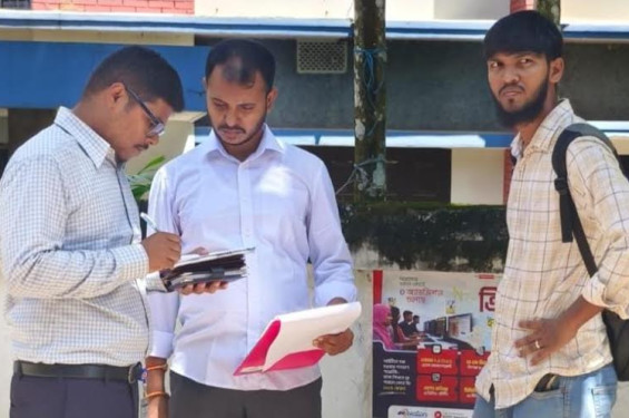 সড়ক পরিবহন আইন ভাঙলেই ব্যবস্থা: মৌলভীবাজারে ৭ মামলা