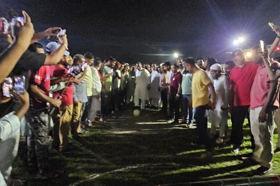 টাঙ্গাইলে শামসুল হক স্মৃতি মিনি ফুটবল টুর্নামেন্টের উদ্বোধন