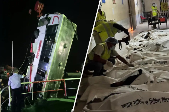 ফেরিঘাটে বাসডুবি; মৃত্যুর সংখ্যা বেড়ে ২৩