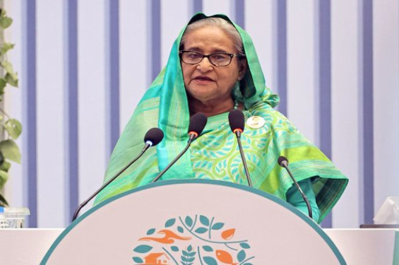 যুদ্ধে ব্যবহৃত অর্থ জলবায়ুর প্রভাব মোকাবিলায় ব্যয়ের ওপর গুরুত্বারোপ প্রধানমন্ত্রীর