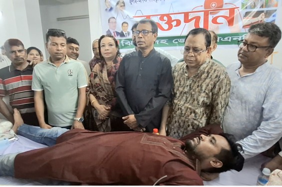 ঝিনাইদহে বিএনপির স্বেচ্ছায় রক্তদান কর্মসূচি