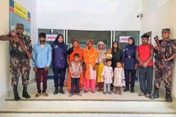 ভারত থেকে শেরপুর সীমান্ত দিয়ে শিশুসহ ১০ জনকে পুশইন