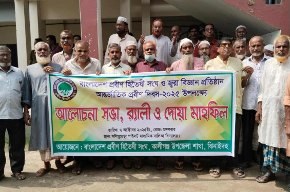 কালীগঞ্জে নানা আয়োজনে আন্তর্জাতিক প্রবীণ দিবস পালিত