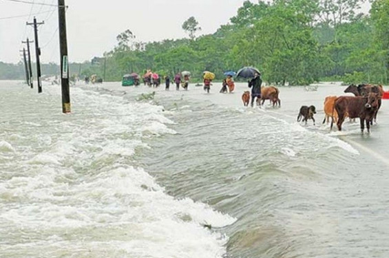 ৫ জেলায় আবারও বন্যার পূর্বাভাস