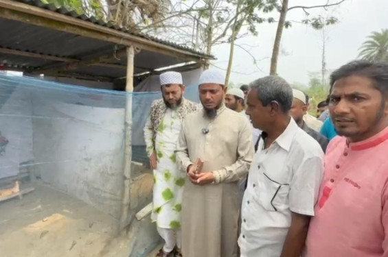 মন্দির ভাঙ্গন পরিদর্শনে সংসসদ সদস্য