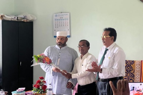 নড়াইলের মাইজপাড়া কলেজের নবনির্বাচিত সভাপতির মতবিনিময় সভা