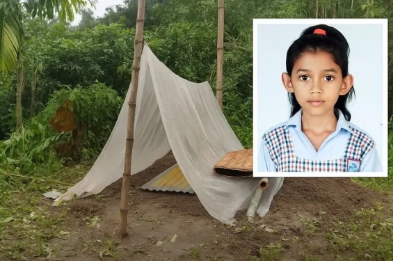 ফরিদপুরে চিরনিদ্রায় শায়িত হলো মাইলস্টোন স্কুল অ্যান্ড কলেজের ছোট্ট রাইসা মনি