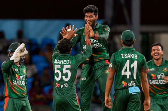 টি-টোয়েন্টি সিরিজে ওয়েস্ট ইন্ডিজকে হোয়াইটওয়াশ করল টাইগাররা