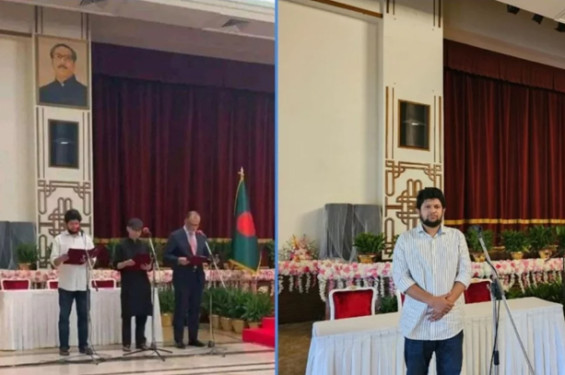বঙ্গভবনের দরবার হল থেকে সরানো হয়েছে শেখ মুজিবুরের ছবি