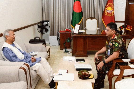 প্রধান উপদেষ্টার সঙ্গে সেনাপ্রধানের সাক্ষাৎ