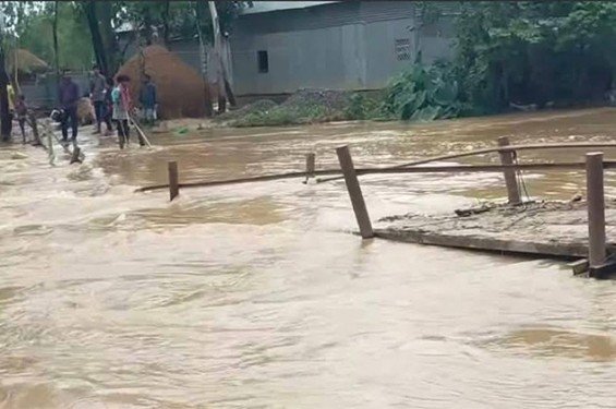 শেরপুরে বন্যার শঙ্কা, নদীর পানি বিপৎসীমার ১০৬ সেন্টিমিটার ওপরে