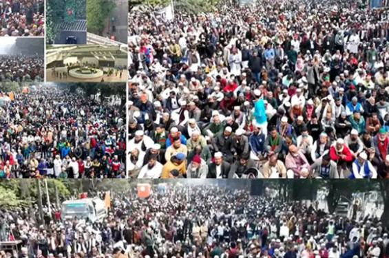 জানাজায় অংশ নিতে মানিক মিয়ায় মানুষের ঢল