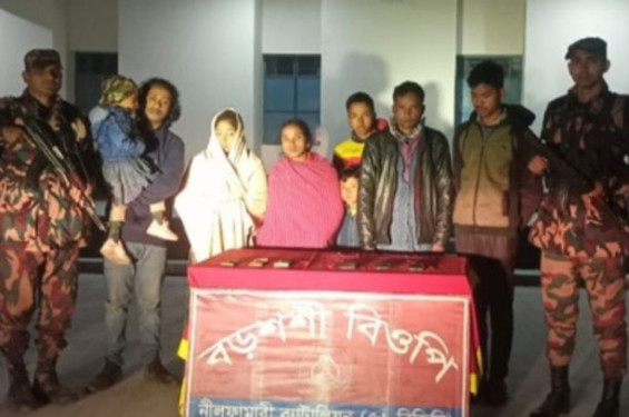 পঞ্চগড়ে ভারতে অনুপ্রবেশের চেষ্টাকালে নারী ও শিশুসহ ৮ জন আটক