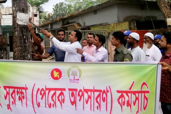 বাউফলে গাছের সুরক্ষায় পেরেক অপসারণ কর্মসূচি