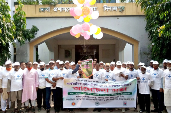 দিনাজপুরে আন্তর্জাতিক প্রবীন দিবস উপলক্ষে  র‌্যালী ও আলোচনা অনুষ্ঠিত