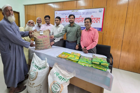 নবীনগরে বিনামূল্যে বীজ ও সার বিতরণ কার্যক্রমের উদ্বোধন