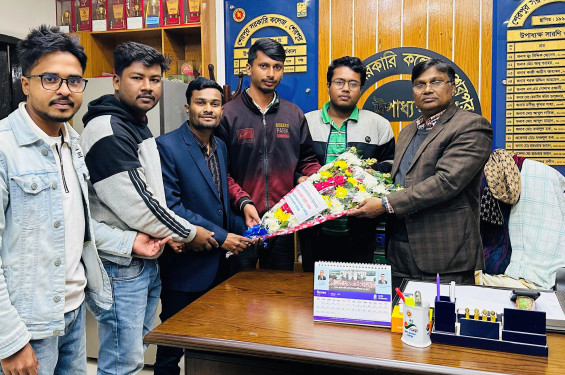 শেরপুর উপাধ্যক্ষের সাথে সাংবাদিক সমিতির শুভেচ্ছা ও মতবিনিময়