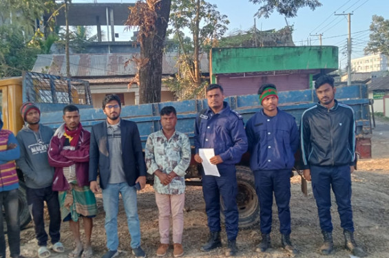 কুলাউড়ায় অবৈধভাবে টিলা কাটার দায়ে একজনের জেল
