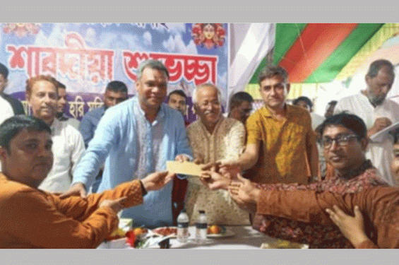 লামায় পূজা মণ্ডপ পরিদর্শনে জেলা বিএনপির সাধারণ সম্পাদক জাবেদ রেজা
