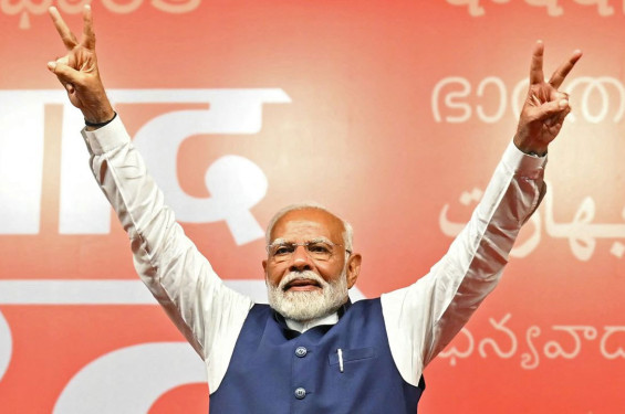 টানা তৃতীয় মেয়াদে প্রধানমন্ত্রী হিসেবে মোদির শপথ আজ