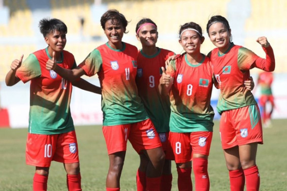 ভুটানকে ৭-১ ব্যবধানে হারিয়ে সাফ নারী চ্যাম্পিয়নশিপের ফাইনালে বাংলাদেশ