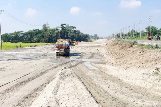 নকশা জটিলতায় থমকে আছে ছয় লেনের কাজ