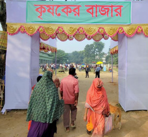 ঠাকুরগাঁওয়ে কৃষক ও ক্রেতার মেলবন্ধনের বাজার ‘মানবতার সওদাপাতি’