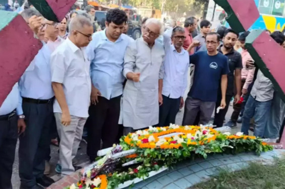 নূর হোসেনের প্রতি রাজনৈতিক দলগুলোর শ্রদ্ধা