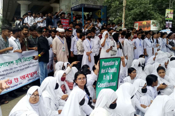 কারিগরি শিক্ষার্থীদের আন্দোলনে শিক্ষকদের সমর্থন