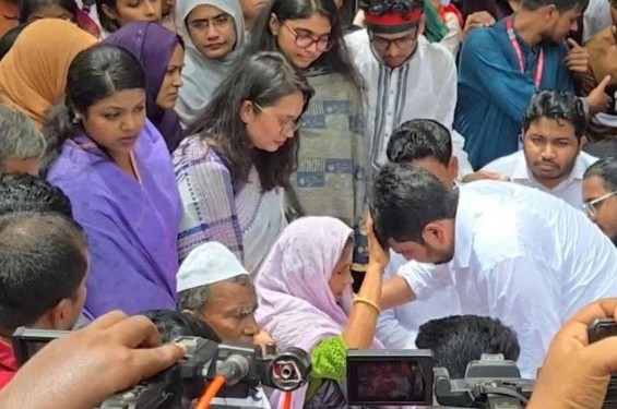 শহীদ আবু সাঈদের মায়ের দোয়া নিয়ে এনসিপির জুলাই পদযাত্রা শুরু