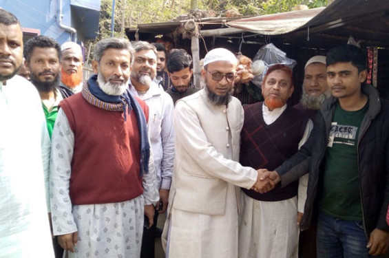রাণীনগরে জামায়াতে ইসলামী মনোনিত এমপি প্রার্থীর গণসংযোগ