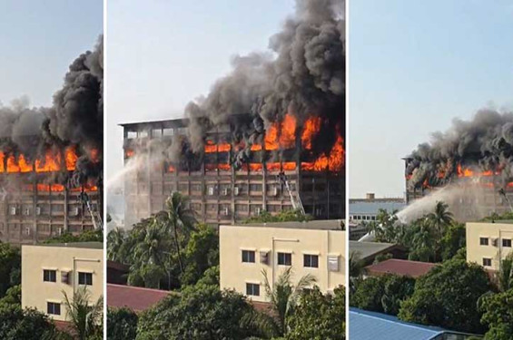 ইপিজেডের আগুন: নিরাপদে বের হয়েছেন শ্রমিকেরা