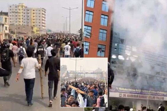 মোল্লা কলেজে সংঘর্ষ, লুটপাট: সাত কলেজের উত্তেজনা চরমে