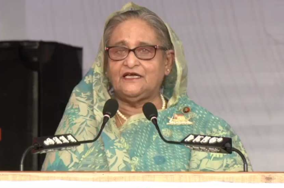 নির্বাচন বন্ধ করবে এত সাহস কোথায় পায় : প্রধানমন্ত্রী