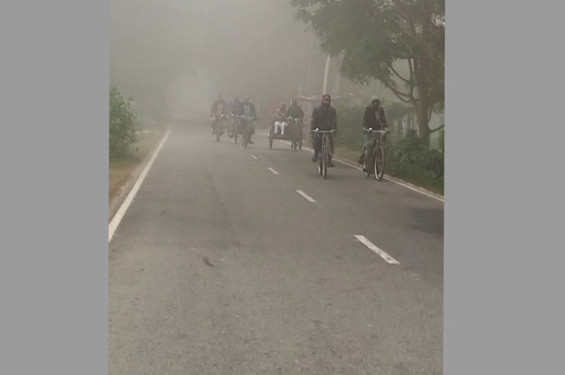 ফরিদপুরে কুয়াশায় বিপর্যস্ত জনজীবন