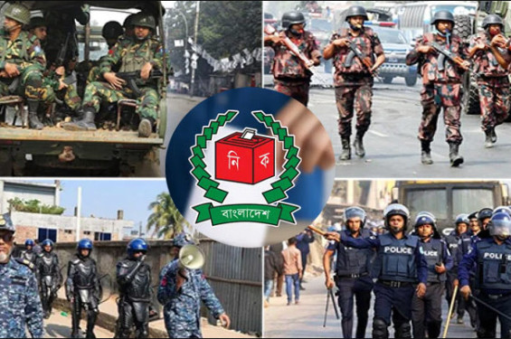 ভোটের মাঠে ৯ লাখ ১৯ হাজার ফোর্স, সেনা ১ লাখ