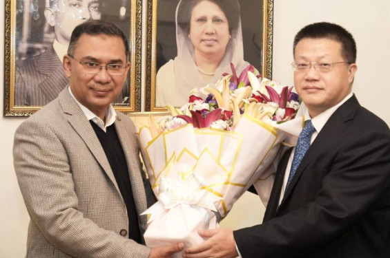 তারেক রহমানের সঙ্গে চীনের রাষ্ট্রদূতের সৌজন্য সাক্ষাৎ