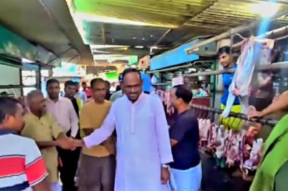 মৎস্য ও প্রাণিসম্পদ প্রতিমন্ত্রীর টাঙ্গাইল পার্ক বাজার পরিদর্শন