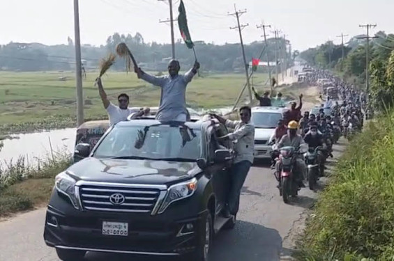 নরসিংদী-৫ আসনে মনোনয়ন পরিবর্তন ও ৩১ দফা বাস্তবায়নে রায়পুরায় বিএনপির মোটরসাইকেল শোডাউন