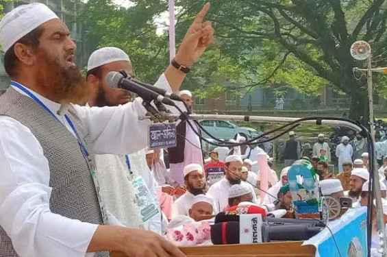 নরসিংদীতে গণসমাবেশে মামুনুল হক: ‘দেশে আর কোনো ফ্যাসিবাদ কায়েম হতে দেব না’