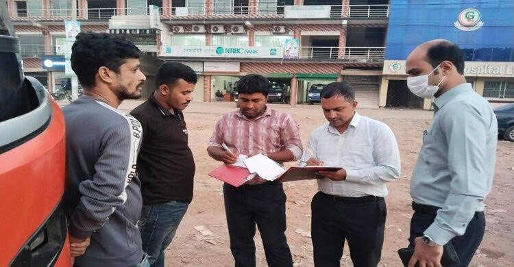 নরসিংদীতে শব্দদূষণকারী দুই যানবাহনকে অর্থদণ্ড, হাইড্রোলিক হর্ন জব্দ