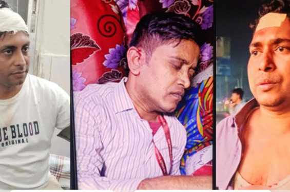 নরসিংদীতে ক্র্যাব সদস্যদের ওপর হামলা, আহত ১০