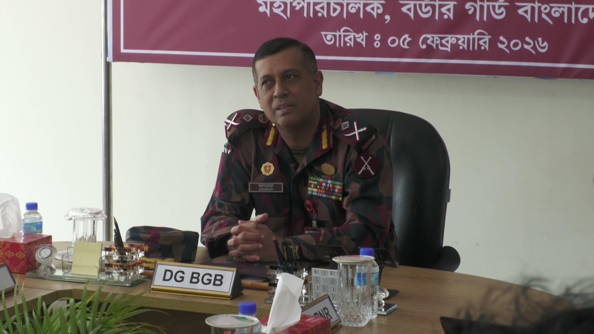সীমান্তে ৩৭ হাজার বিজিবি সদস্য মোতায়েন, তেঁতুলিয়ায় বিজিবি প্রধান