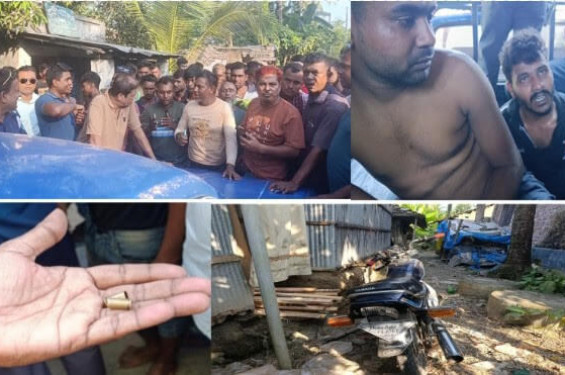 যশোরের শার্শায় সন্ত্রাসী হামলা ও গুলি: পালানোর সময় জনতা কর্তৃক দুই সন্ত্রাসী আটক
