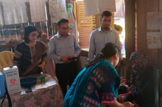আলীকদমে হাম-রুবেলা টিকাদান কর্মসূচি শুরু: ৬মাস থেকে ৫বছরের কম বয়সী শিশুদের জন্য